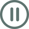 A green pause icon